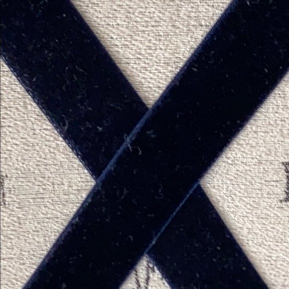 Alexander Wang Midnight Blue Velvet Trim Gray Bra - Picture 2 of 6